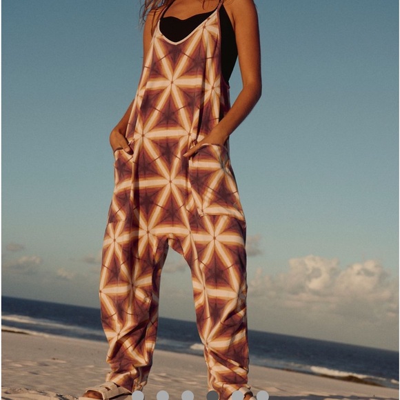 Free People Hot Shot Printed Onesie in Desert Haze Combo - Picture 4 of 6